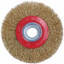 Wire wheel machine with flat wire brush for derusting steel wire wheel and metal brush wheel for polishing bench grinder