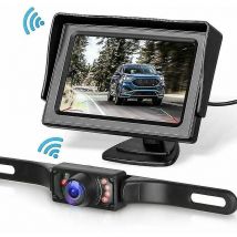 Wireless Backup Camera System Kit For Car/truck/van/pickup/motorhome 4.3`` Monitor Rear View Backup System