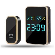 Wireless Doorbell, No Battery Required, IP45 Waterproof Electronic Doorbell Kit, 38 Melodies, 4 Volume Levels YMYNY