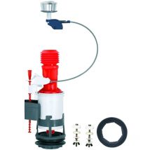 14010401 Doppia valvola di scarico "Jollyflush" con bottone cromato – multicolore, 5,08 cm, 50 mm - Wirquin