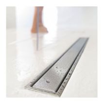 Wirquin - Wetroom Bathroom Floor Linear Shower Drain 110cm Stainless Steel