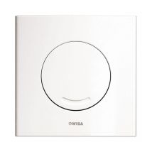 Argos Plaque de commande 16x16cm mécanique avec interrupteur pour xs élément wc plastique plastique Blanc - Wisa