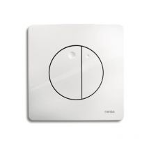 Gaia Plaque de commande avec dualflush Blanc - Wisa