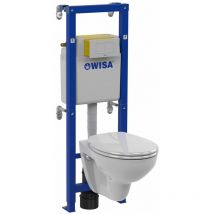 Wisa Wand-WC Komplett-Set XT No.1 inkl. Vorwandelement Wandtiefspül-WC Toilette