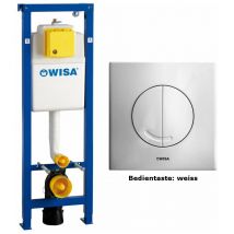 Wisa - xs WC-Element inkl. Bedientaste weiss Argos df, Komplett-Set
