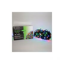 Wisdom line se'rie lumineuse 300 lumie'res de Noel led RGB multicolores 24 mt avec 8 jeux pour exte'rieur et inte'rieur