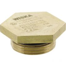 10030201 ex-vsm 20 Tappo a vite antiurto, Antideflagrante M20 Metallo Naturale 1 pz. - Wiska