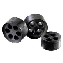 10101255 mfd 25/01/105-01/055 Mehrfachdichteinsatz M25 2 x 5 - 10.5 mm Elastomer Schwarz 1 - Wiska