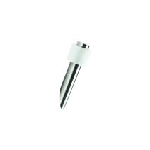 Massive – Applique trasversale in acciaio inox con diffusore ad anello – 10 x 17 x 35 cm – 15 W – Grigio