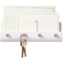 ZVD - With 4 key hooks, sticky letter organizer storage and key holder for kitchen, home, office entryway, porch