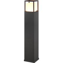 Potelet d'extérieur – 1450 lumens – Fonte d'aluminium et plastique blanc – IP54 – TRIO