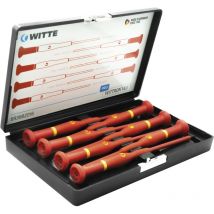 89367 - Jeu de 7 tournevis de précision wittron vde en coffret plastique antichoc (pl/ph) - Witte
