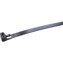 Wkk - 118197071 118197071 Serre-câble 300 Mm 7.60 Mm Noir Réouvrable, Stabilisé Aux Uv 100 Pc(s) S325521