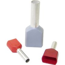 WKK - 6902 Zwillings-Aderendhülse 0.5 mm² Teilisoliert Orange 500 St.