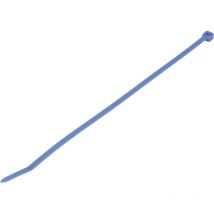 Wkk Kabelbinder blau 200mm - blaue Kabel Binder aus robustem Polyamid 6.6 - 100 Stück