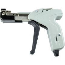 WKK - Kabelbinderzange für unbeschichtete Edelstahlkabelbinder - Kabelbinder Zange bis 7,96mm, Metall grau