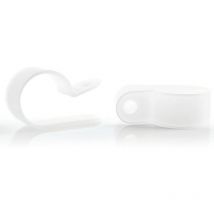 Wkk - Klemmschelle 9/16 Zoll - Rohrschelle Für Kabel Und Rohre, Schlauchhalter Wand, Polyamid Transparent