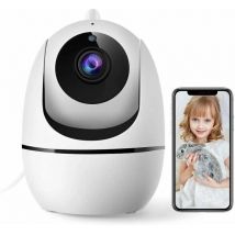 Wlan-überwachungskamera, 1080p-innenkamera, Drahtlose Videoüberwachung, Bewegungserkennung, Zwei-wege-audio, Nachtsicht, 8-facher Zoom, Kompatibel Mit