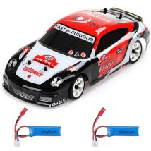Mohoo - Wltoys K969 1/28 2.4G télécommande électrique dérive 4WD brossé rc voiture dérive voiture deux batterie