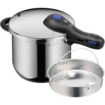 WMF - Perfect Plus One Pot - Pentola a pressione a induzione, 6,5 l, con inserto, pentola a pressione con protezione fiamma, grande segnale di
