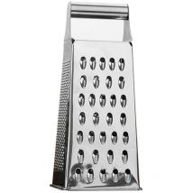 Coavas - wmf square grater, 8 x 24 cm, stainless steel grater, 4 grater surfaces, ideal as a potato grater, vegetable cutter, Cromargan stainless
