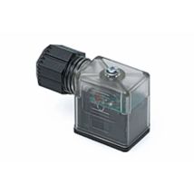Connettore per Elettrovalvola con LED – Ottone Placcato Argento – IP65, IP67 – 230V – Molex