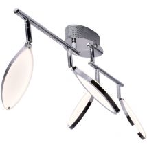 Lampe d'éclairage de plafond à led lumière d'accentuation projecteur chromé spot mobile Wofi 7110.04.01.6200