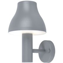 Wofi - Led Außen Wand Strahler Alu Leuchte Garten Hof Balkon Down Lampe Grau 4038.01.50.7000