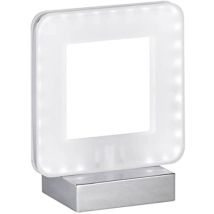 Lampada da tavolo WOFI NIC LED 1 luce – 400 lumen – Cromo – 8 cm larghezza, 17.5 cm altezza – Illuminazione moderna