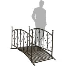 Gartenbrücke dukono, mit Geländer 504396