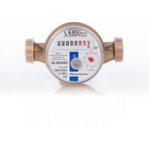Wohnungs-Wasserzähler Aufputz für Kaltwasser Q3 2,5m³ Baulänge 110 mm