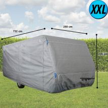Hochwertige Wohnwagen Abdeck Plane Gr. xxl imprägniert Schutz Hülle PP-Vliesstoff