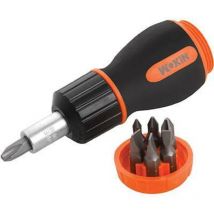 Ratschen-Schraubendreher Set, 7 in 1, 7 Bits