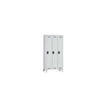 Armadio guardaroba in lamiera d'acciaio – 4250618238999 – 3 scomparti, ripiano per cappelli, asta appendiabiti – Cerniera rinforzata – CERTEO