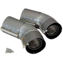 Abgasrohrbogen DN63/96 45Gr für Heizthermen - Wolf