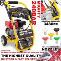 Petrol Pressure Washer 240 Bar 3480psi Wolf Formula 275 Jet Wash