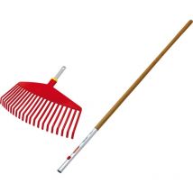 Wolf Garten Fächerbesen UI-M+ZM140 42 cm Arbeitsbreite, inkl. Eschenstiel Rechen