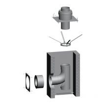Kit arbre Cob 2651294 dn 160/160, à partir de 50 kW, indépendant de l&39air ambiant - Wolf