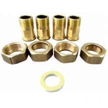 Wolf - Anschluss-Set Fittings 2' Schraubanschluß (Ms ag), für SL-78