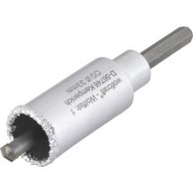 Wolfcraft - Bohrkranz ø 33 mm Hartmetall inkl. Schaft und Bohrer Bohrkranz