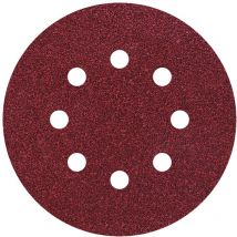 2251100 Exzenterschleifpapier mit Klett, gelocht Körnung (num) 120 (ø) 125 mm 25 St. - Wolfcraft