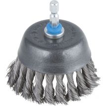 Wolfcraft - Cepillo de copa de alambre de acero - ref.2704000