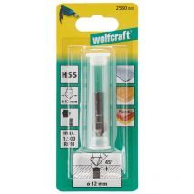 wolfcraft Svasatore conico HSS, Ø 12 mm, codolo esagonale I 2580000 I Per una svasatura precisa di fori, per collegamenti a vite in metallo e plastica