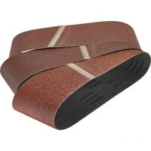 I Gewebe-Schleifbänder-SetI 1890100 i 76 x 457 mm, Körnung 40–120, 9-tlg. i Schleifband i Schleifpapier - Wolfcraft