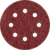 Wolfcraft - 2259100 kit carta abrasiva eccentrica a strappo, perforato Dimensione dei grani 80, 120, 240 (ø) 125 mm 25 pz