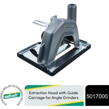 Wolfcraft Extraction Hood with Guide Carriage for Angle Grinders