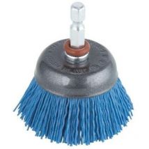 Nylondraht-topfbürste, Soft S=6mm, Blau, Ø45mm - 2728000 - Wolfcraft