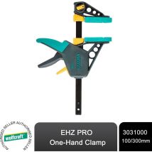 Wolfcraft - ehz pro One-Hand Clamp 100/300 mm - The professional one-hand clamp - clamping and opening with just one hand