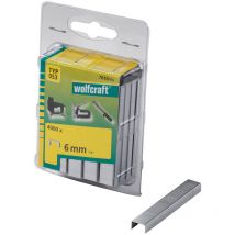 Pack 4000 agrafes largeur 6 mm. 7016000 Wolfcraft