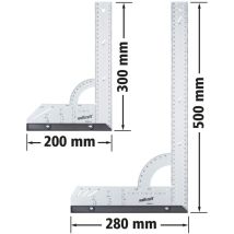 Wolfcraft - I Universalwinkel-set I 8654000 I 2 Winkel Zum Messen, Anreißen, Zeichnen Und Geführten Schneiden I Flachwinkel Ianschlagwinkel I 